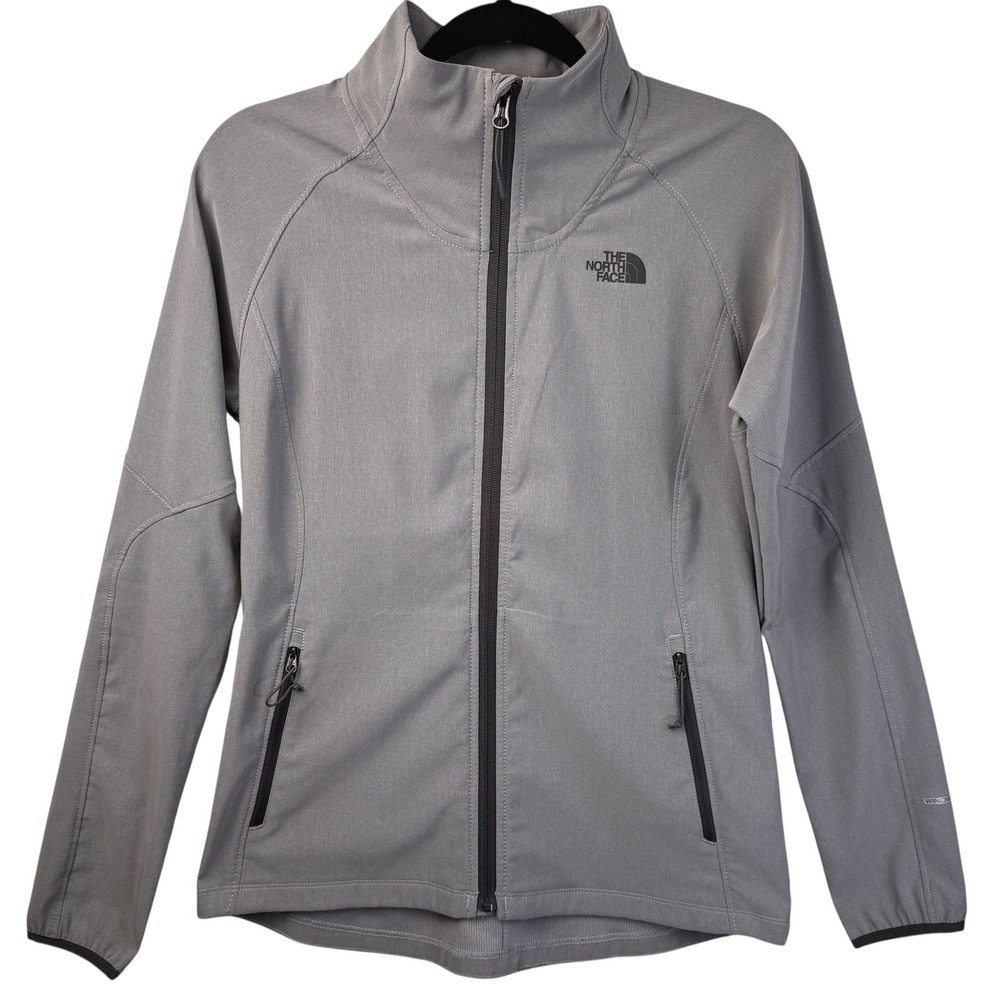 The North Face Jacket Womens Medium M/M Windwall Gray‎ Full Zip Outdoors Hiking - Picture 2 of 14
